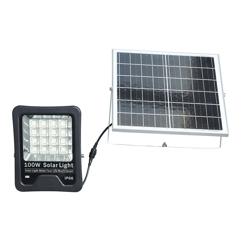 PY-SLFL20-100W lítium-iónové akumulátorové solárne záplavové svetlo